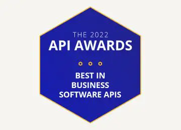 award icon for the Best in Business APIs