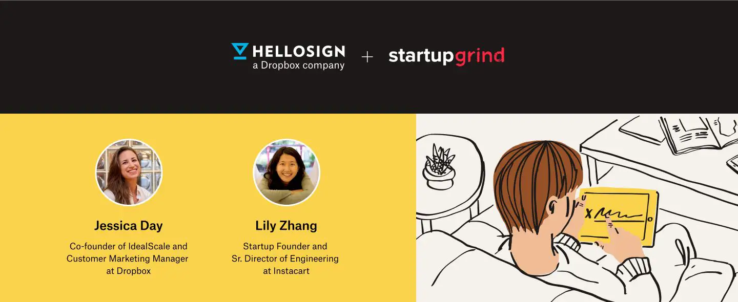 Dropbox Sign at Startup Grind 2022 with Jessica Day and Lilly Zhang