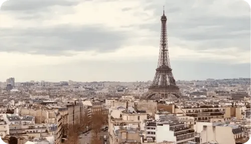 Eiffel Tower in Paris, France