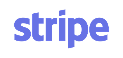 Stripe logo – blue