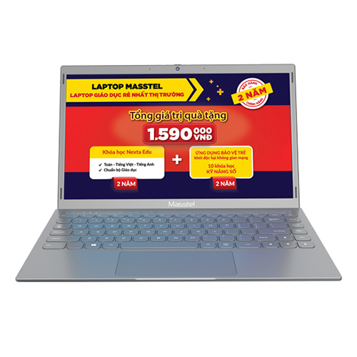 MTXT GIÁO DỤC Masstel E140 Intel Celeron N4120/ 4GB Ram/ 128GB SSD/ 14.0 Inch HD/ Win 10 Pro/ Grey