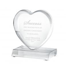 Employee Gifts - Exceptional Big Heart Acrylic Award