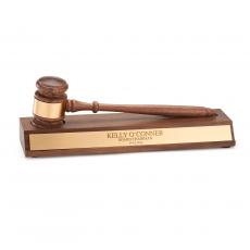 Employee Gifts - Gavel and Engraved Stand