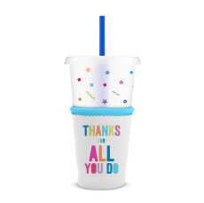 Employee Gifts - Thanks for All You Do 24oz. Tumbler & Cafe Cooler