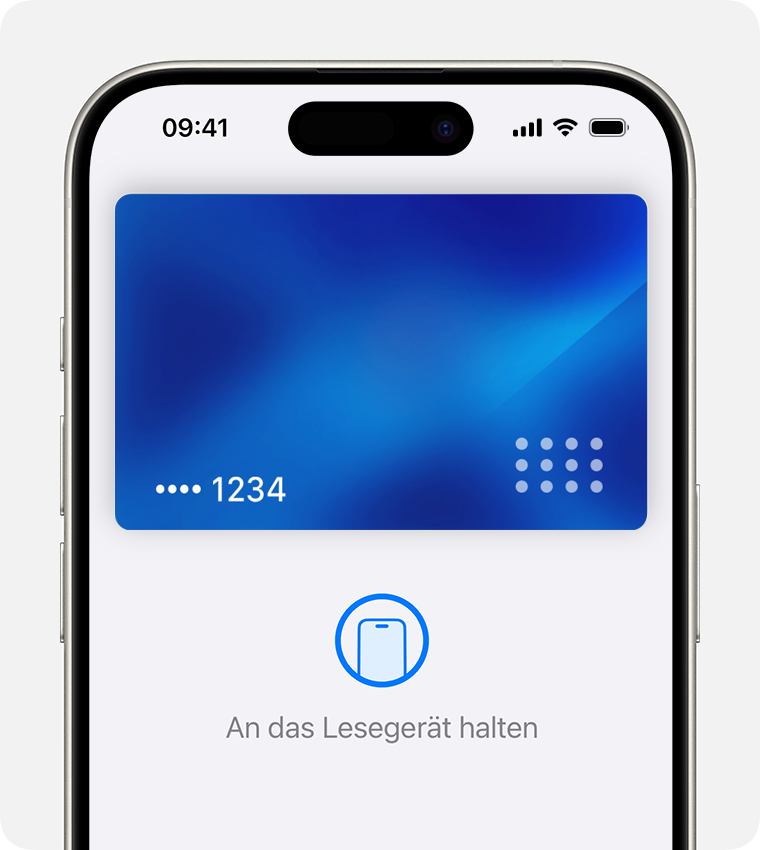 iPhone zeigt eine abgeschlossene Zahlung mit Apple Pay an.