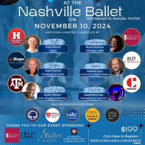 Global Talent Education Network to Present College and Professional Dance Fair at Nashville Ballet