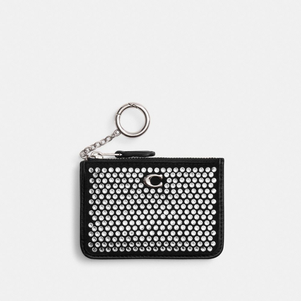 COACH®,Essential Mini Skinny Id Case With Crystal,,Front View