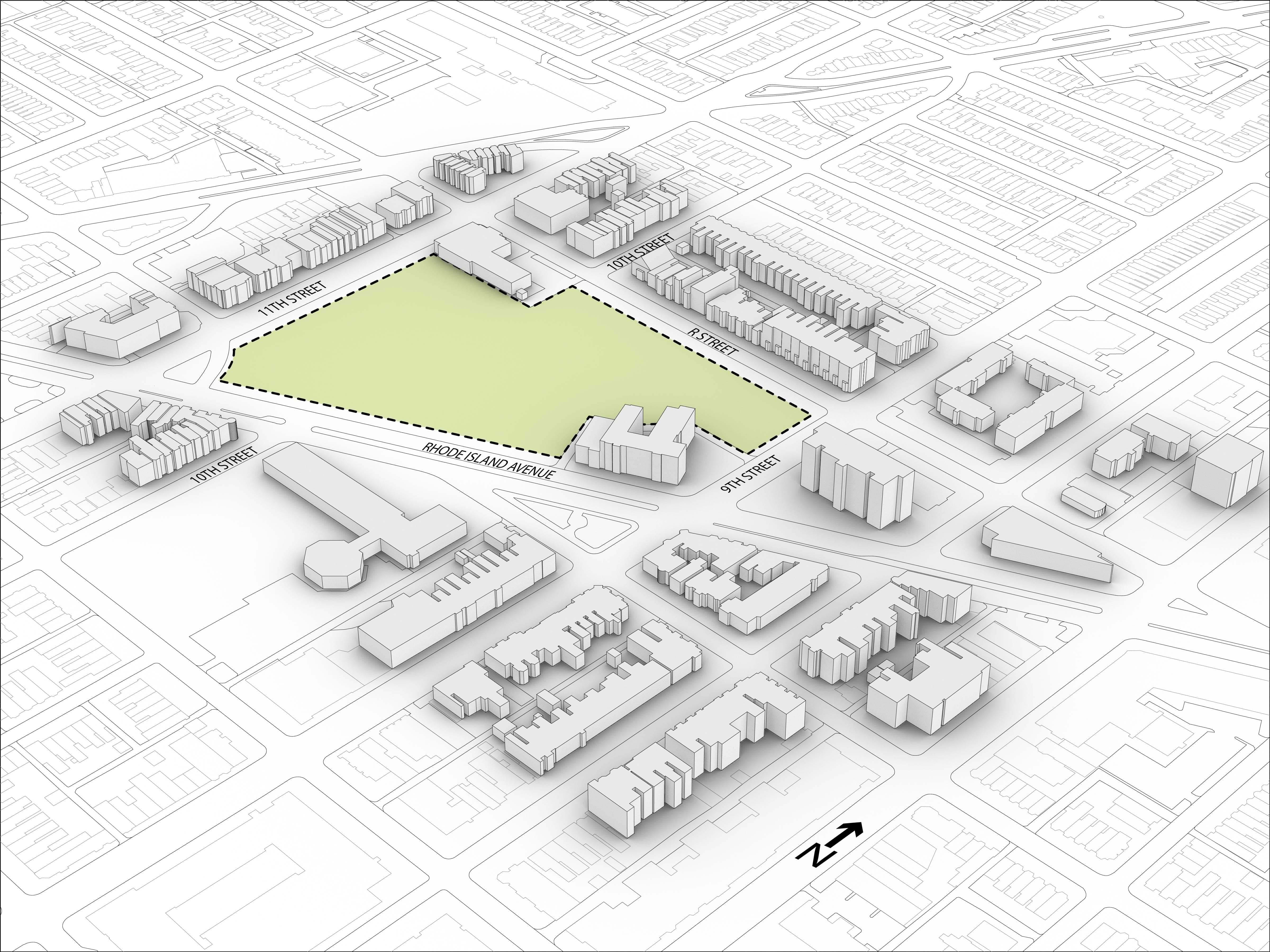 Graphique des étapes de conception nécessaires pour générer le plan de masse du bâtiment.