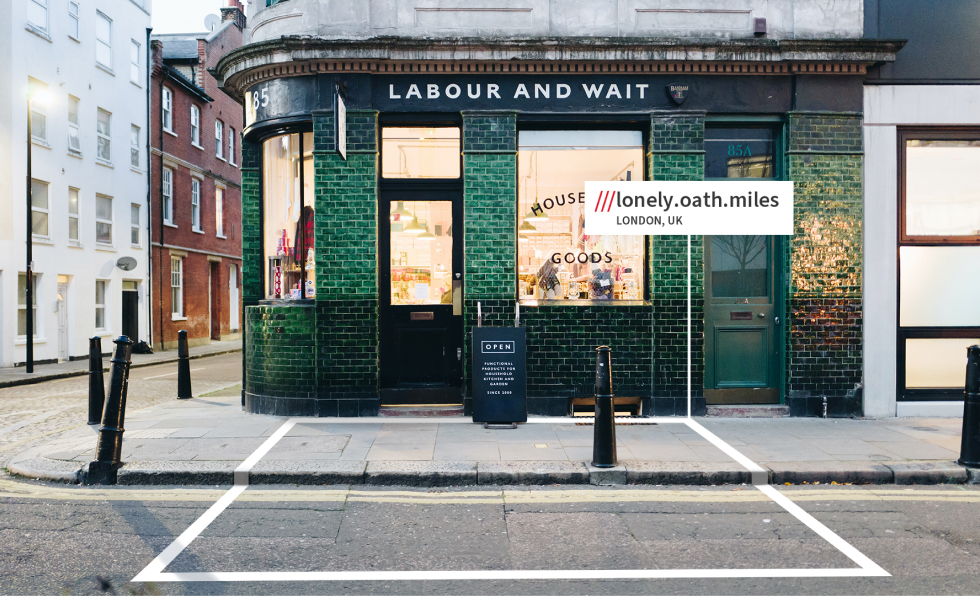 what3words address of pub delivery drop-off entrance