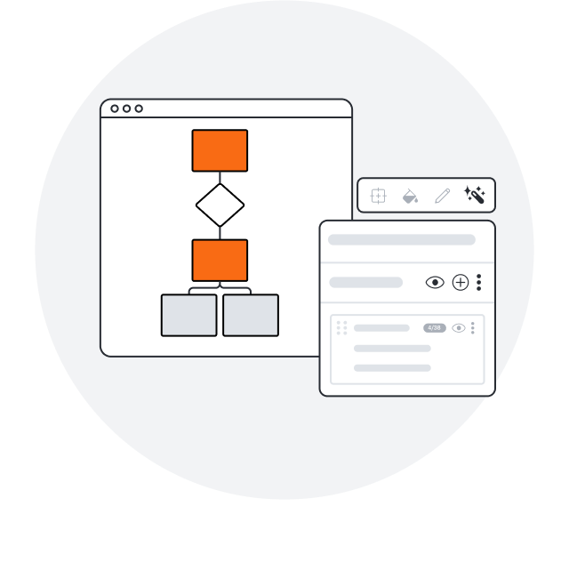 Imagen de formato condicional en Lucidchart