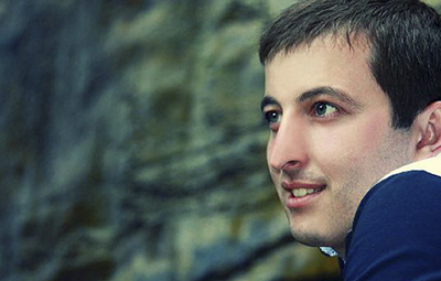 Russian journalist Kazbek Gekkiyev was killed on December 5. (AP/VGTRK Russia)