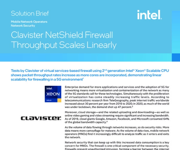 Clavister NetShield Firewall Throughput Scales Linearly