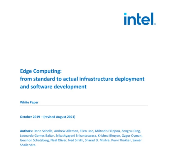 Edge Computing: from standard to actual infrastructure deployment and software development