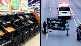 Roadblocks in Guatemala have led to scarcity in supermarkets | Cristina Avendaño/Fernando Chuy/ZUMAPRESS/Newscom