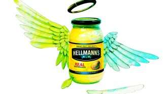 An illustration of a Mayonnaise jar with wings | Illustration: Joanna Andreasson Source image: Gary Curtis/Alamy