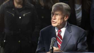 Texas Gov. Greg Abbott pictured giving remarks at a press conference | Bob Daemmrich/ZUMAPRESS/Newscom