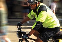 Ambulance cycle unit: man on a bike