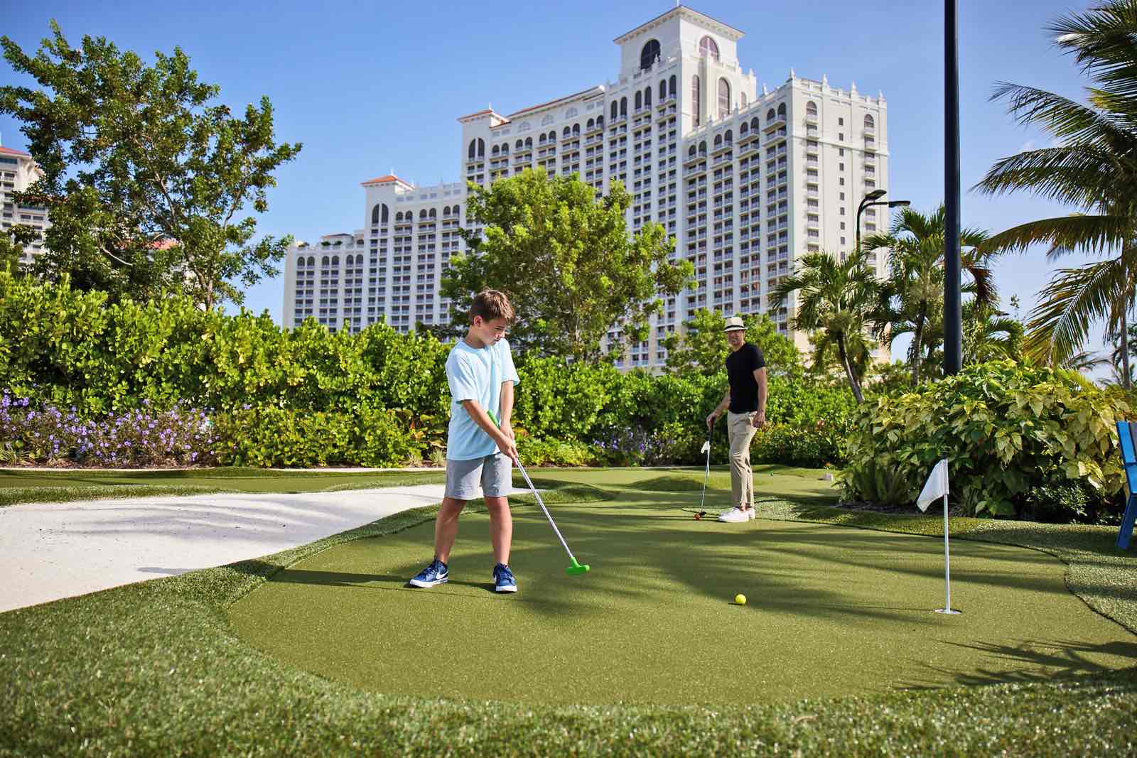 baha mar mini golf family vacation