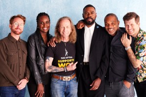 Clint Bentley, Monique Walton, Paul Raci, Colman Domingo, Clarence 'Divine Eye' Maclin, Greg Kwedar at the Deadline Portrait Studio