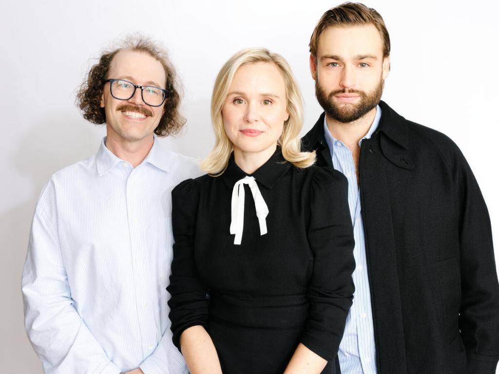 José Lourenço, Alison Pill and Douglas Booth of “Young Werther” at the Deadline Studio held at the Bisha Hotel during the Toronto International Film Festival 2024 on September 9, 2024 in Toronto, Canada.