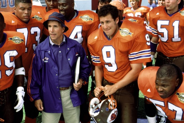 WATERBOY, Henry Winkler, Adam Sandler, 1998, football team