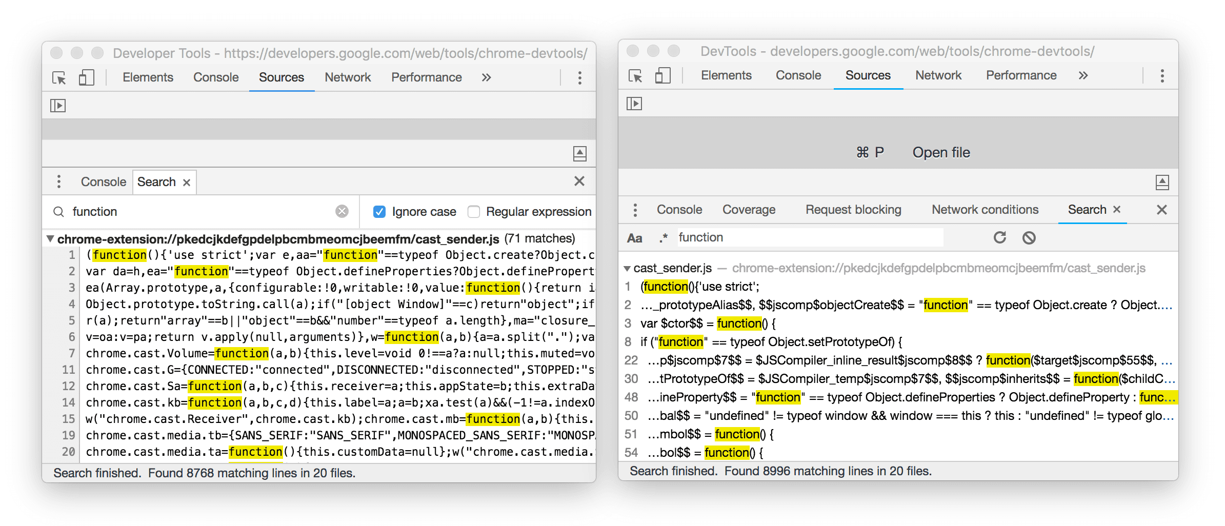 Старый и новый интерфейс.