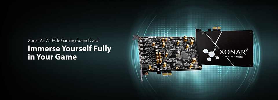 ASUS Xonar AE Gaming sound card product photo