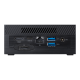 Mini PC PN51-S1, rear view to show I/O ports