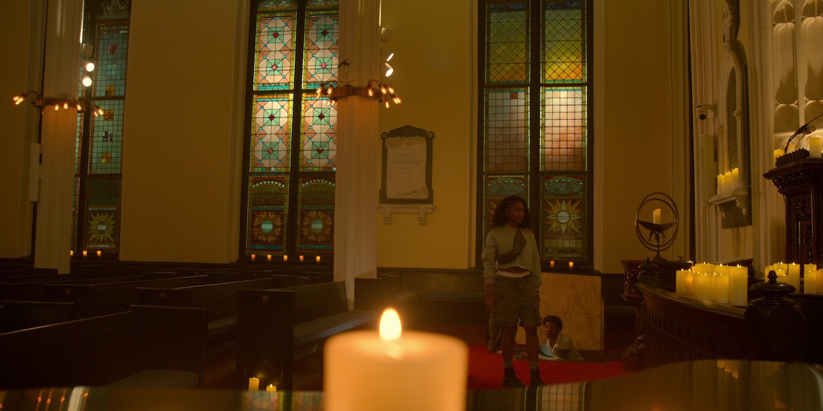 Charleston church cemetery interior