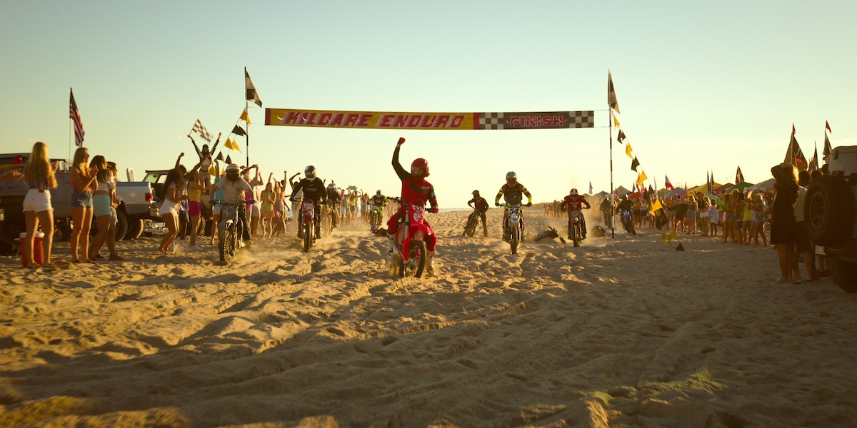 The Enduro race at the beach