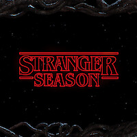 Stranger Things on a black background