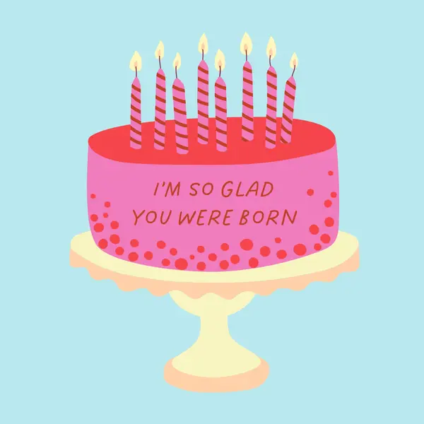 Glad you were born Pink cute, 3D, minimal