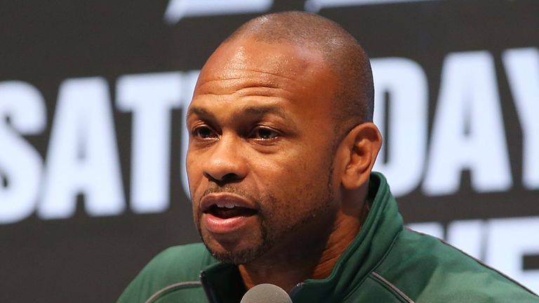 MACAU - NOVEMBER 19:  Roy Jones Jr  speaks to media during the Chris Algieri v Manny Pacquiao Press Conference at The Venetian on November 19, 2014 in Maca