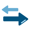 Directional arrows icon