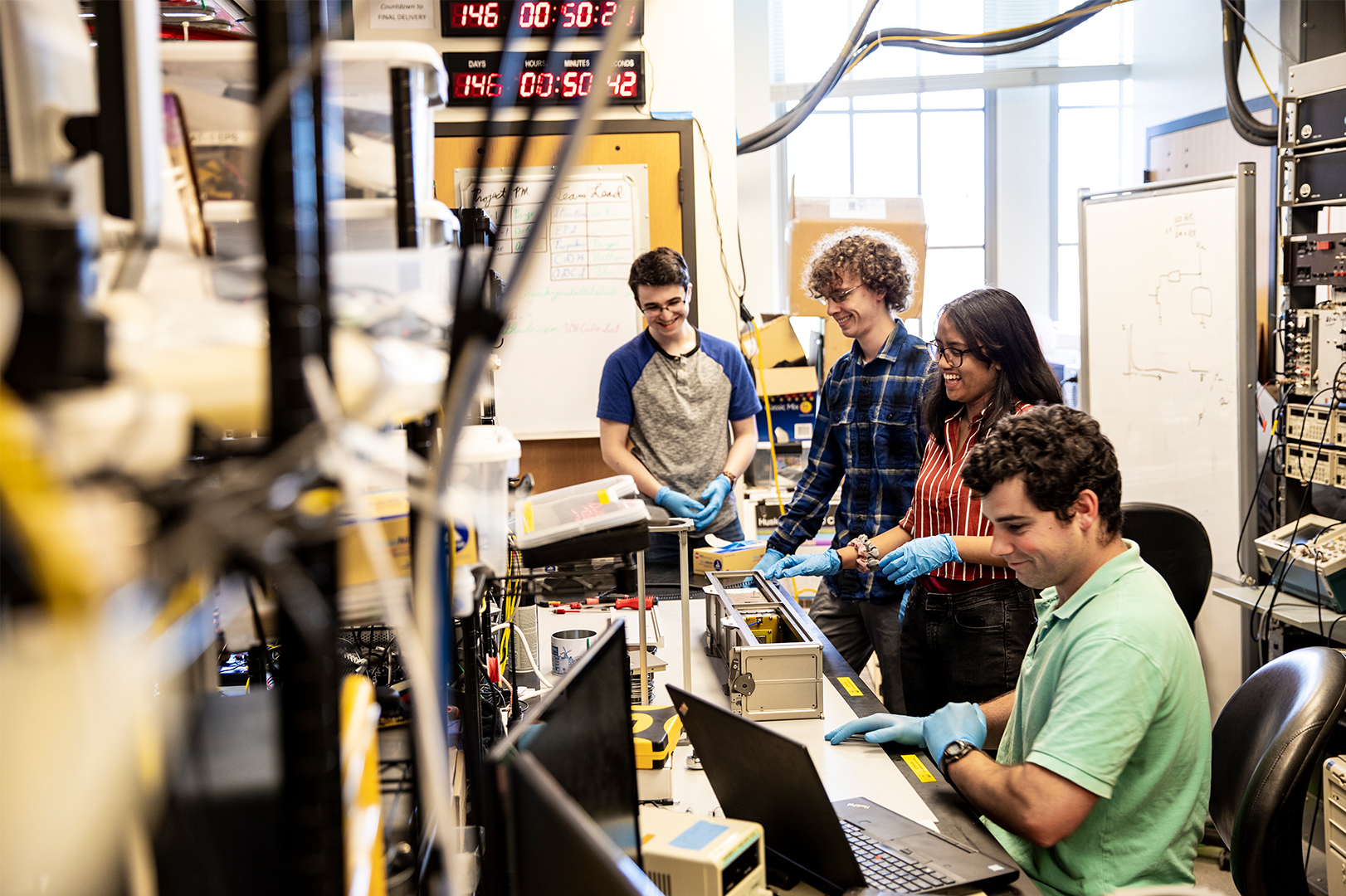 Students in lab