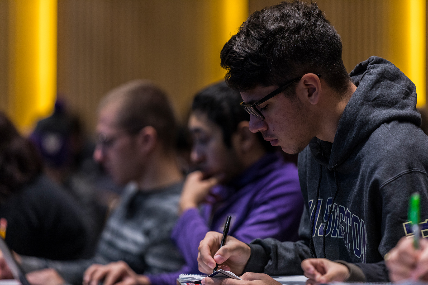 students in a lecture hall