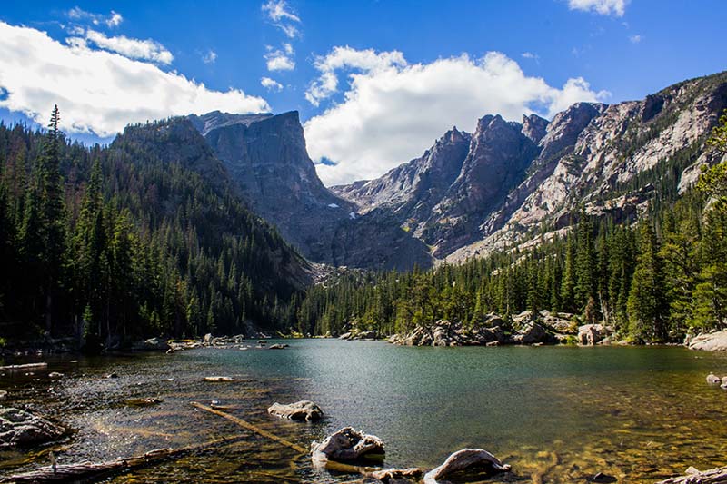 A mountain lake.