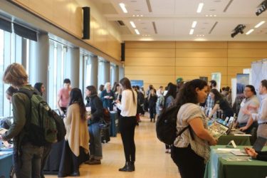 Students at the 2023 UW Environmental Career Fair.