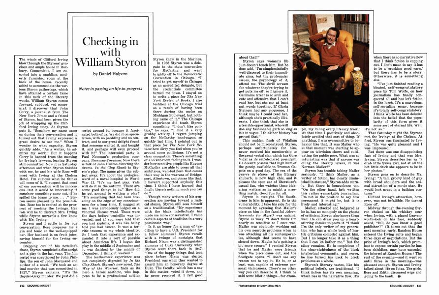 Checking in with William Styron