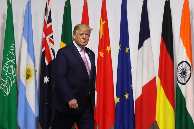 Donald Trump at the G-20 Summit in Osaka, Japan, on June 28, 2019.