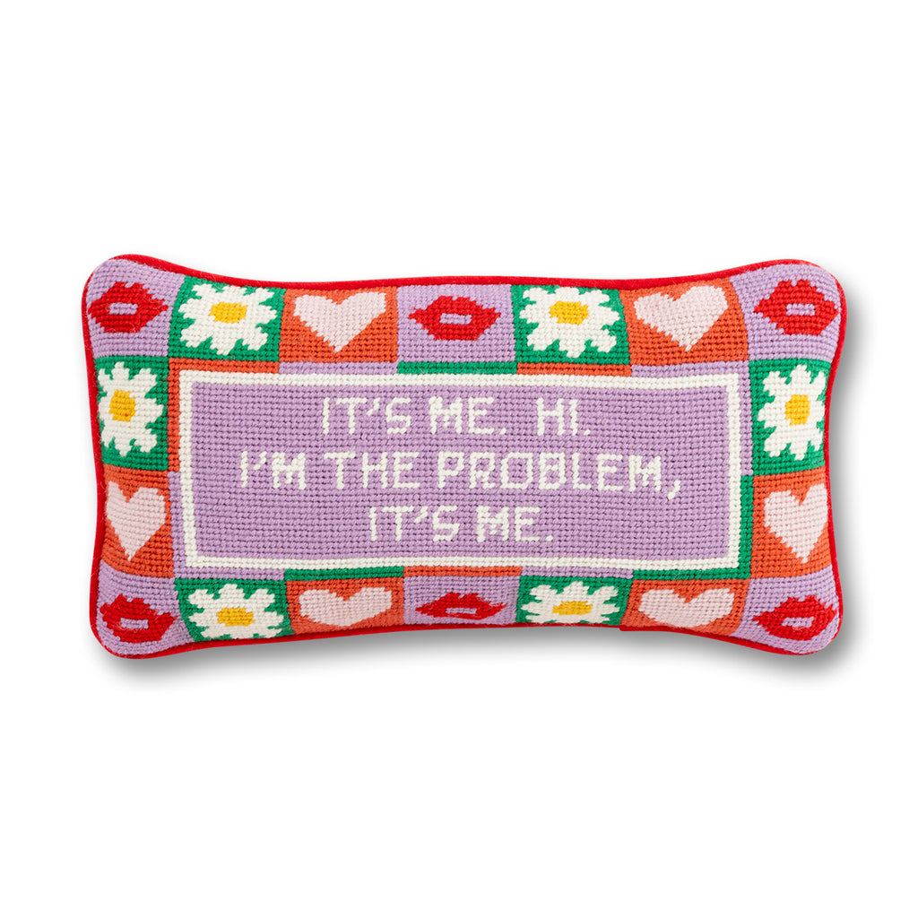 It's Me Needlepoint Pillow - Furbish Studio