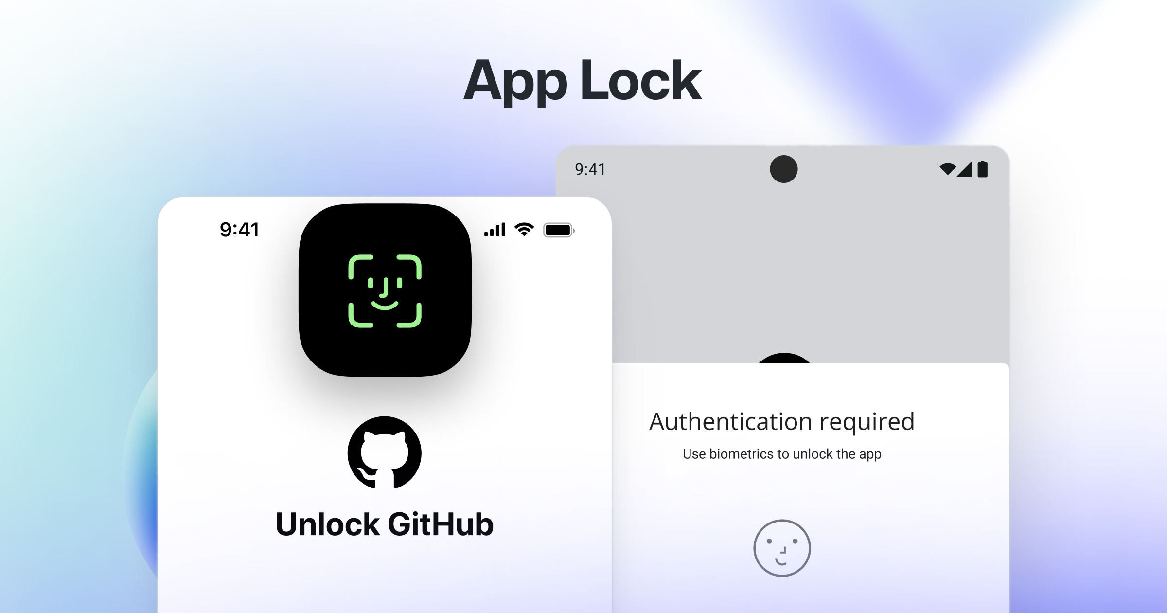 A screenshot about the new feature lock app via Face ID