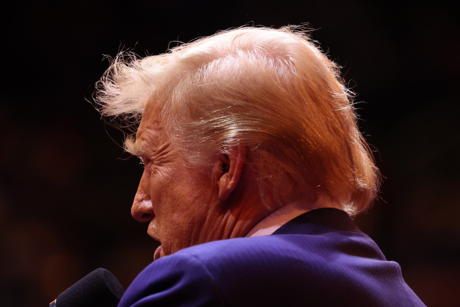 Donald Trump at his Madison Square Garden rally