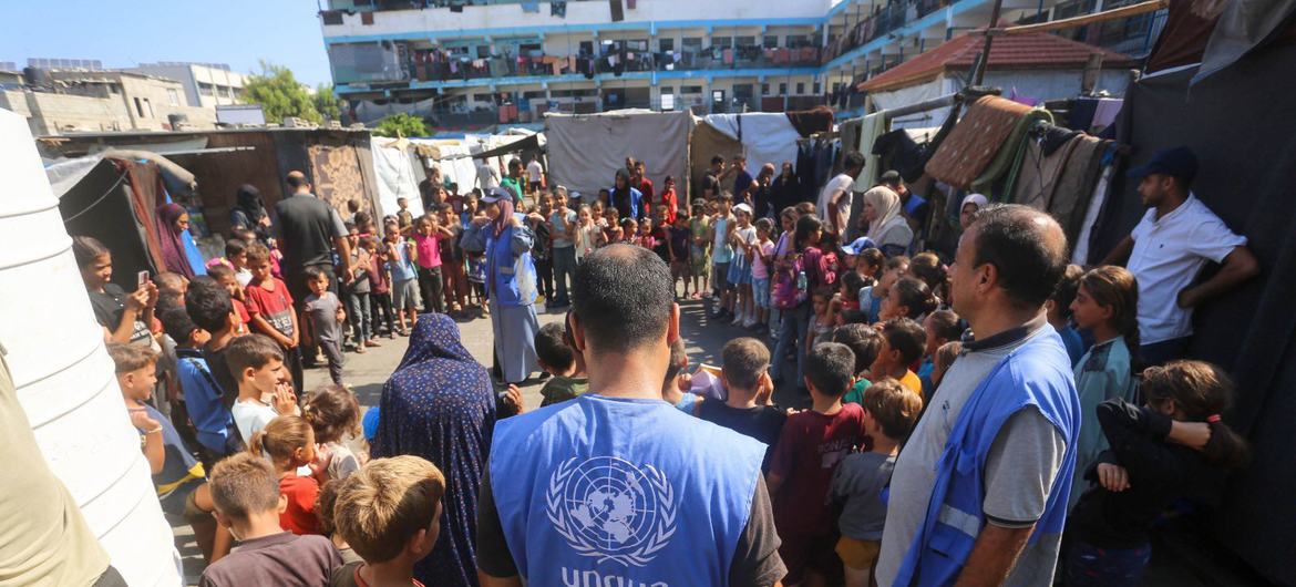 UNRWA staff continue to work in Gaza where possible.