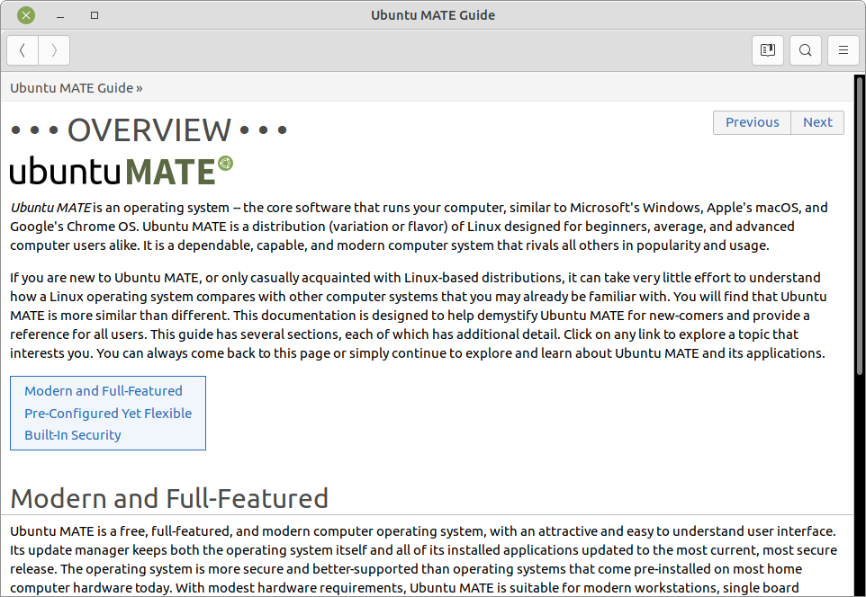 Ubuntu MATE Guide.