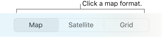 Map, Satellite and Grid buttons.