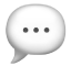 The speech balloon emoji.