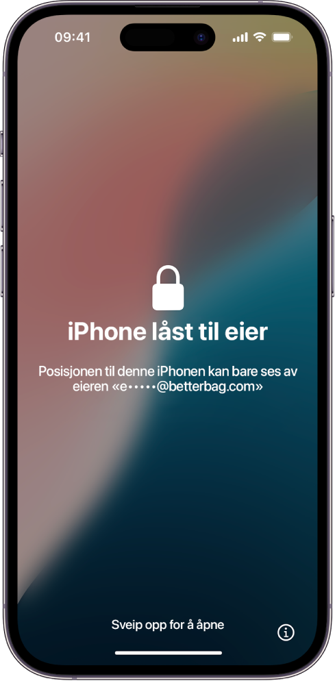 Aktiveringslås på en iPhone som ble låst av eieren.