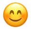 El emoji de cara sonriendo.