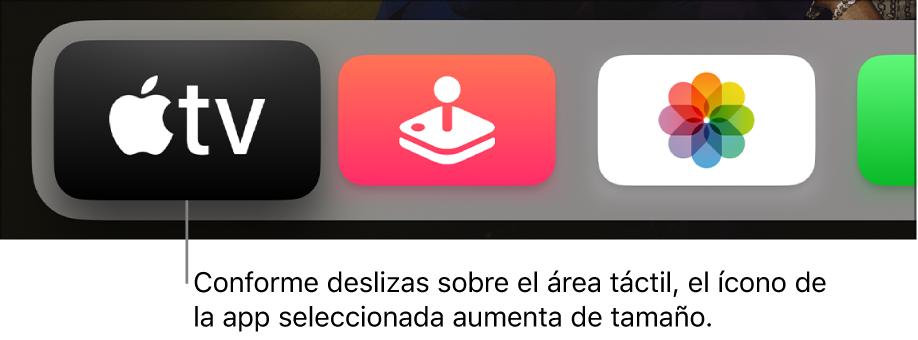 Una app resaltada en la pantalla de inicio